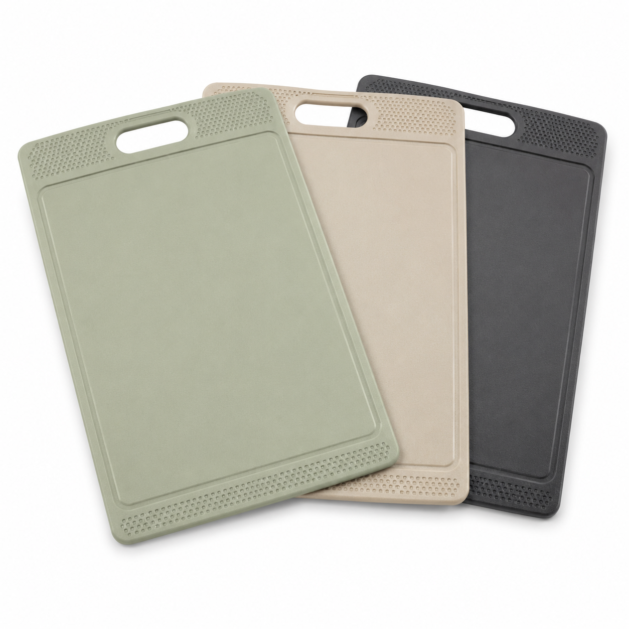 Farbcodiertes Schneidebrett-Set 3-teilig 30x20 cm