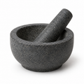 Granit-Mörser Dunkelgrau mit Stößel 12 cm