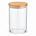 Stapelbare Vorratsdose Glas mit Bambusdeckel 1200 ml