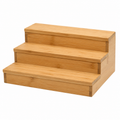 Gewürzregal Bambus Natur 3-stufig 38x18x15 cm
