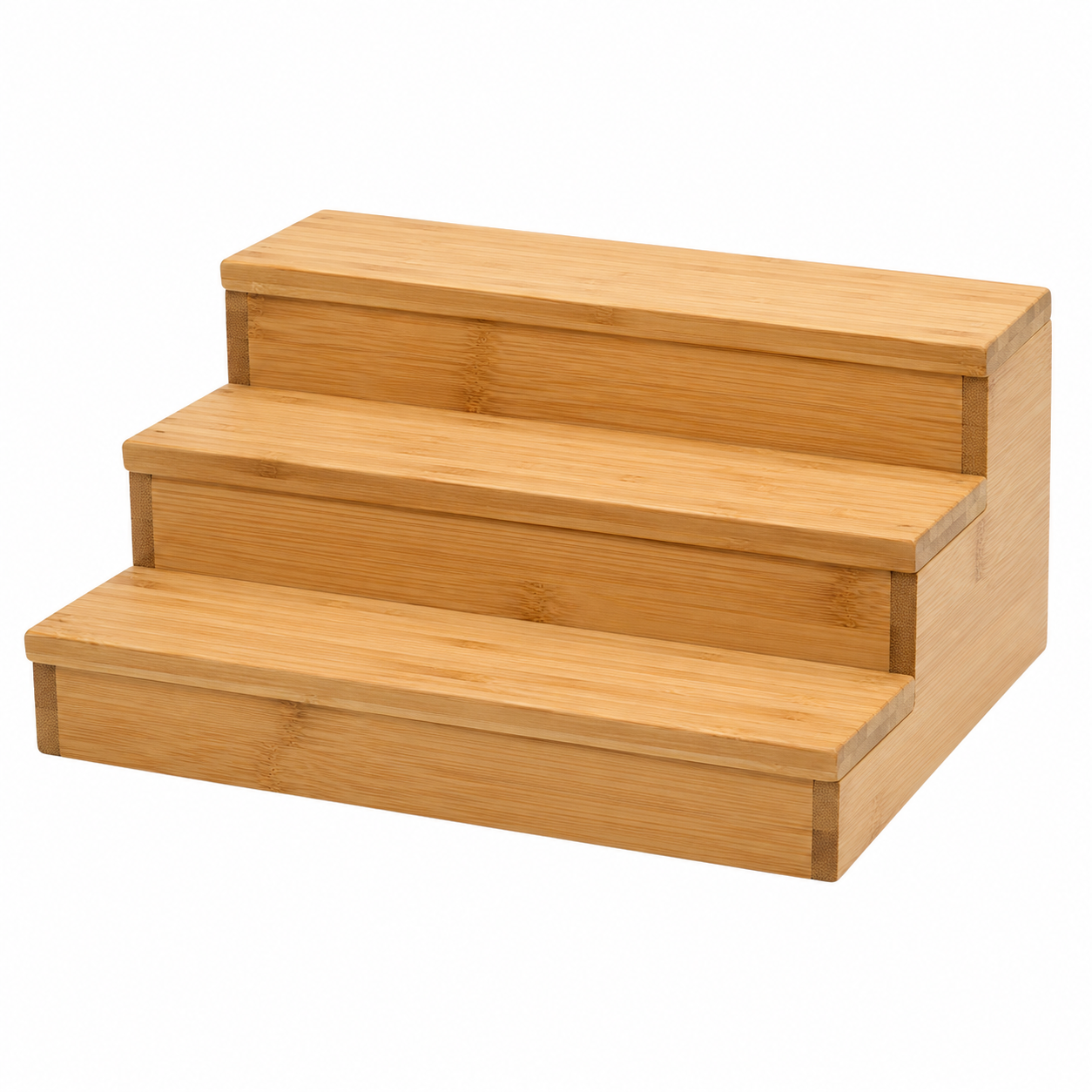 Gewürzregal Bambus Natur 3-stufig 38x18x15 cm