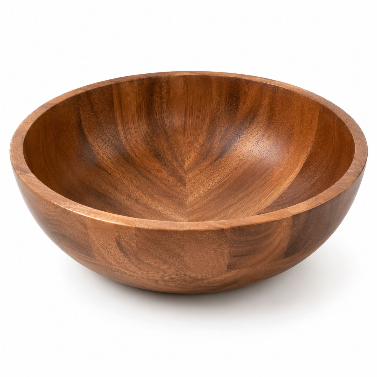 Salatschüssel Akazie Natur mit breitem Rand 28 cm