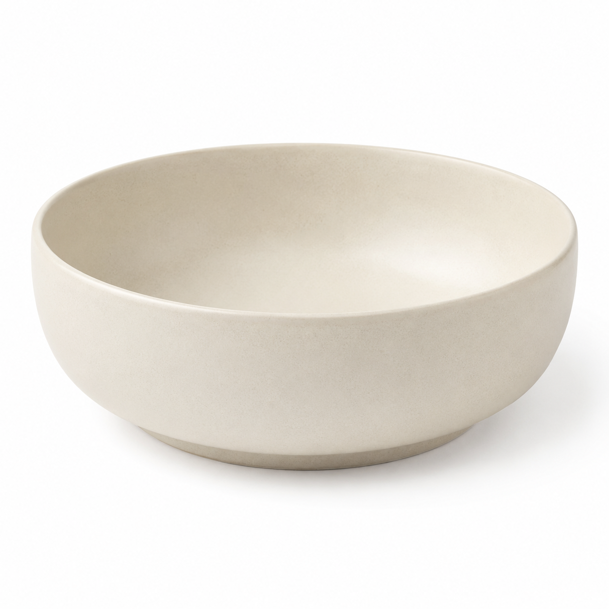 Servierschale Steinzeug Creme Matt 24 cm